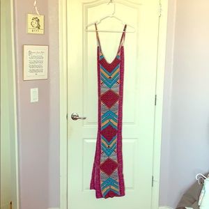 Tribal Miami maxi dress w slits